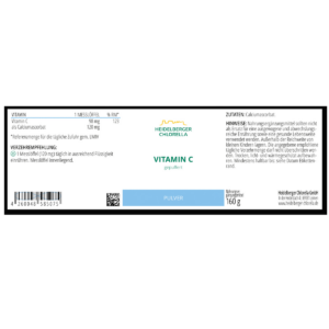 HEIDELBERGER CHLORELLA Vitamin C gepuffert Pulver- 160g – Bild 2
